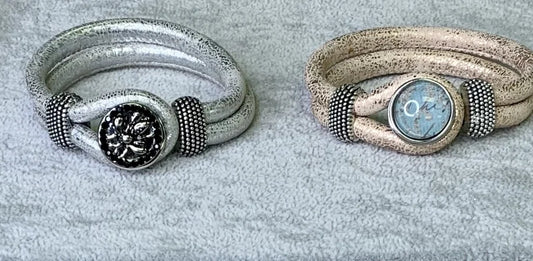 Leather Snap Bracelet