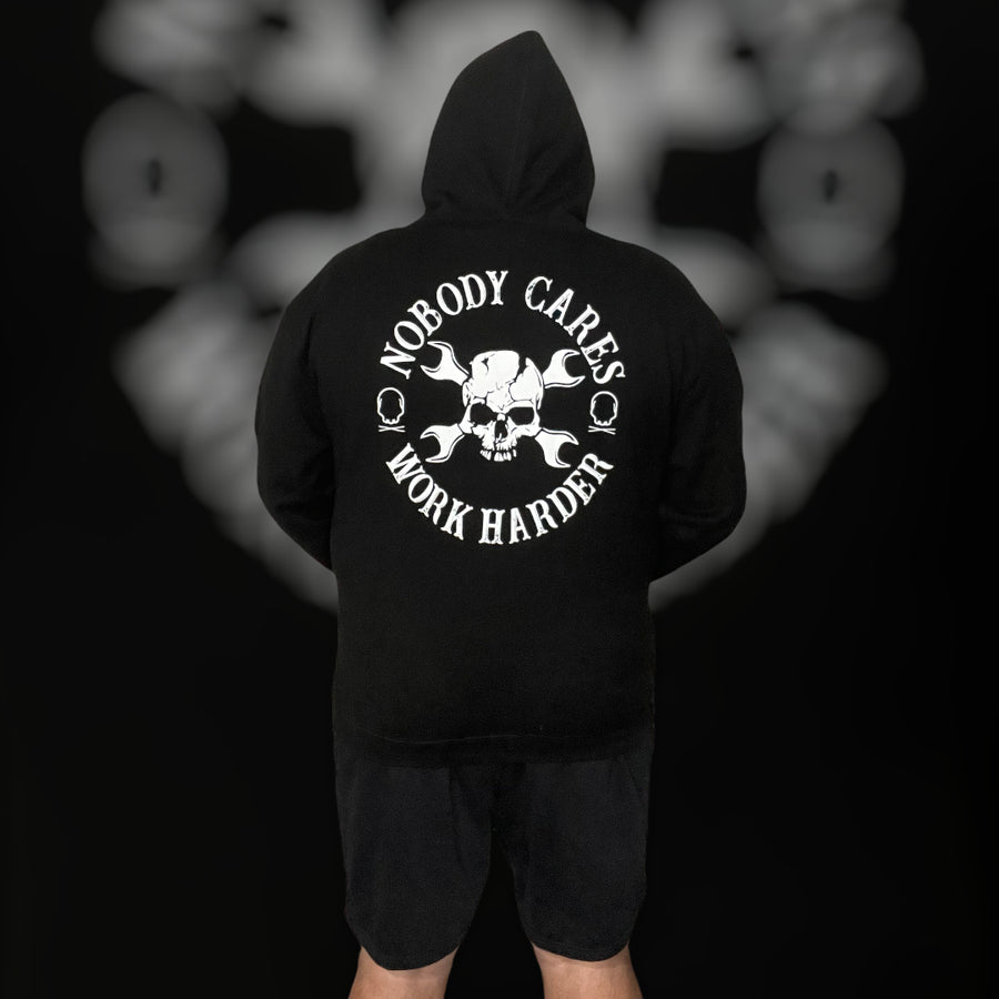 "Nobody Cares, Work Harder" Black Hoodie