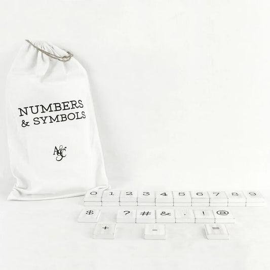 30 Piece Bag of Number/Symbol Tiles