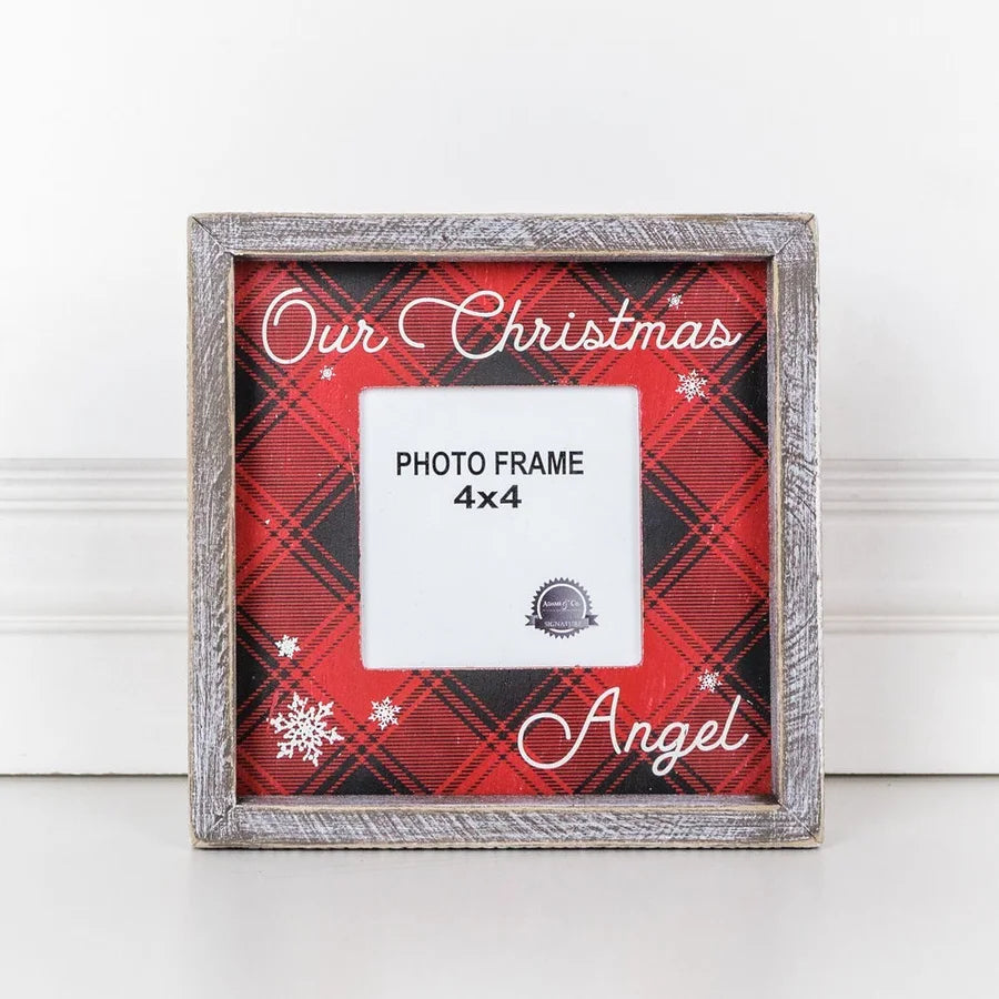 "Our Christmas Angel" Wooden Photo Frame