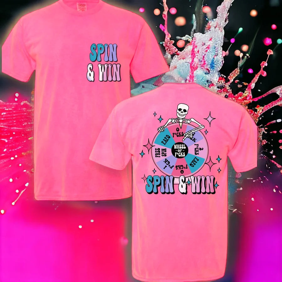 "Spin and Win" Short Sleeve T Shirt 1 of 2