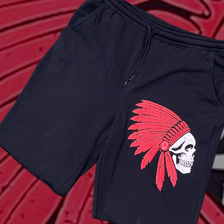 "Apache" Black Sweat Shorts