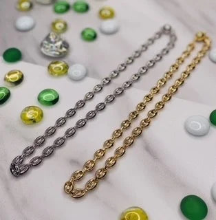 18" Puff Link Necklace