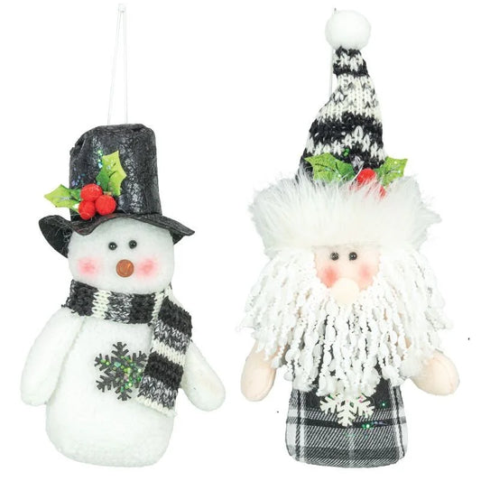 Spiffy Santa/Snowman Ornaments (Multiple Styles)
