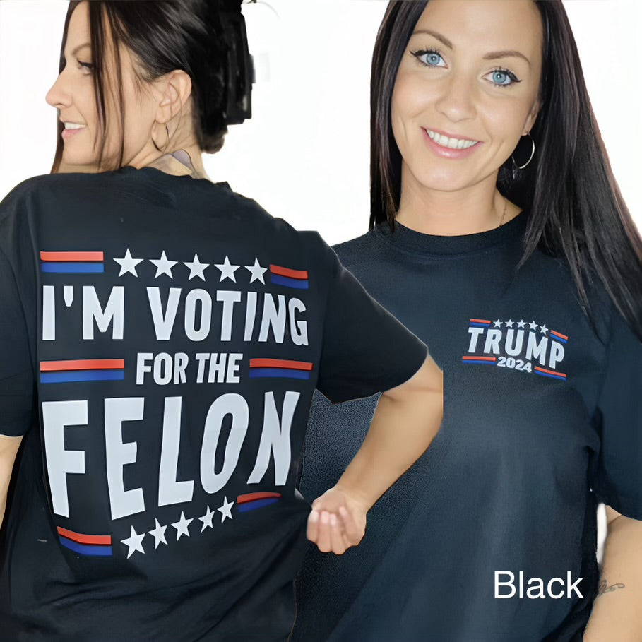 "I'm Voting for the Fel0n" Short Sleeve T Shirt