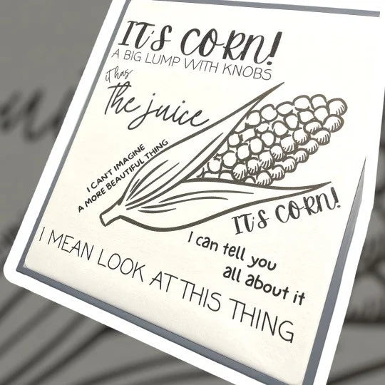 "It's Corn!" Short Sleeve/Crewneck Sweatshirt