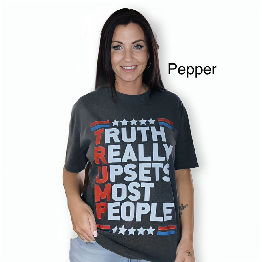 "Truth Really Upsets Most People" Short Sleeve T Shirt