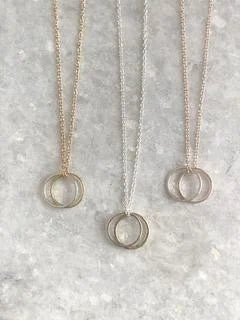 DOUBLE HOOP NECKLACE