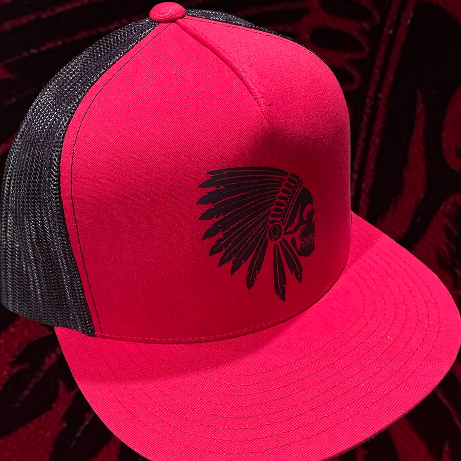 Red Apache Snapback Hat