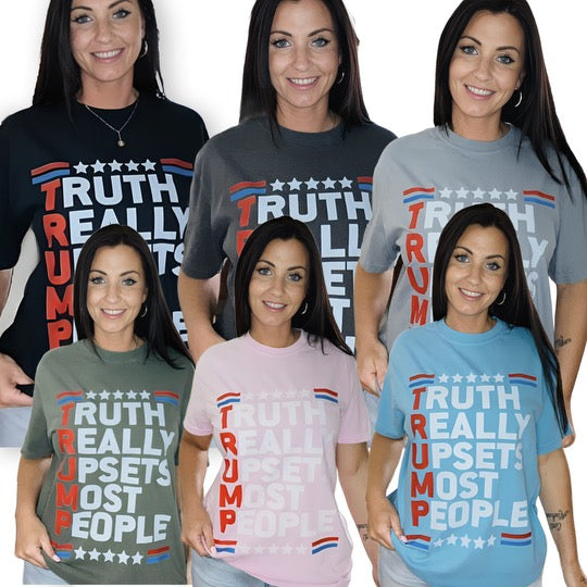 "Truth Really Upsets Most People" Short Sleeve T Shirt