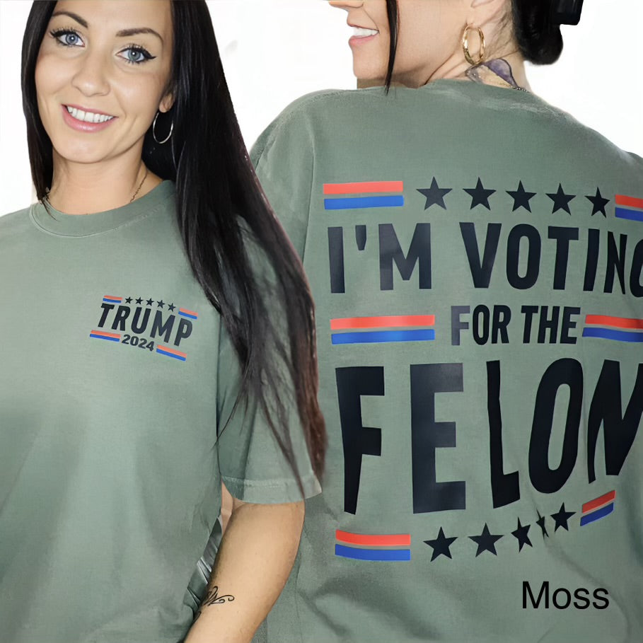 "I'm Voting for the Fel0n" Short Sleeve T Shirt