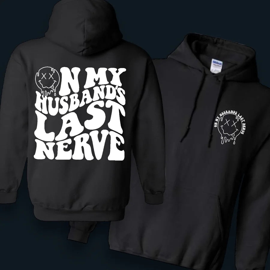 "On My Husband's Last Nerve" Crewneck Sweatshirt