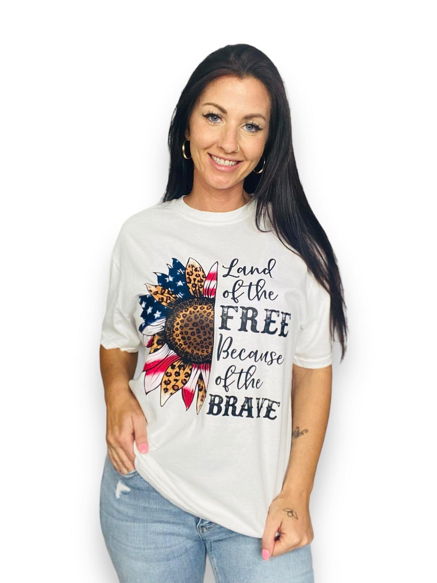 "Land of the Free Because of the Brave" UNISEX Fit Short Sleeve T Shirt