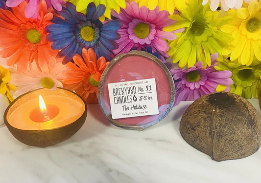 The Holidays Scented Candle in a Real Coconut Shell