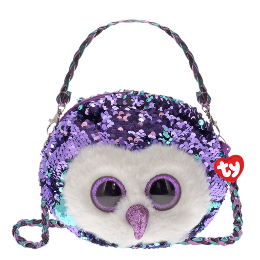 "Moonlight" the Owl - Reversible Sequin Purse by TY Inc.