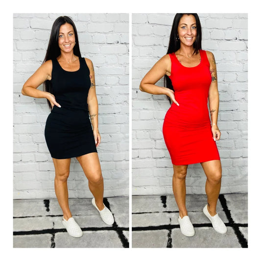 "Date Night Ready" Sleeveless Dress (Multiple Colors)