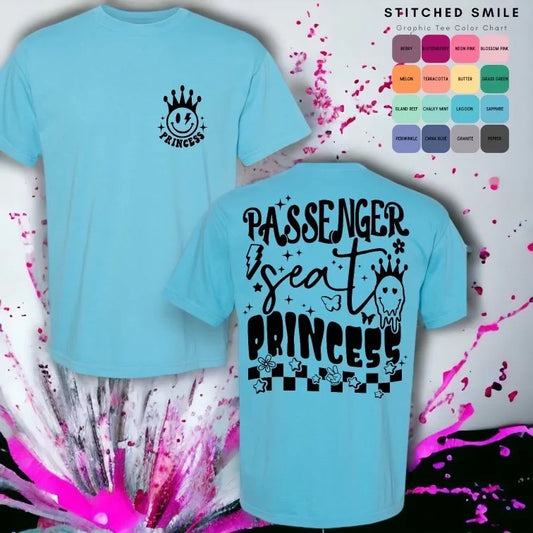 "Passenger Princess" (Black Ink) Short Sleeve T Shirt