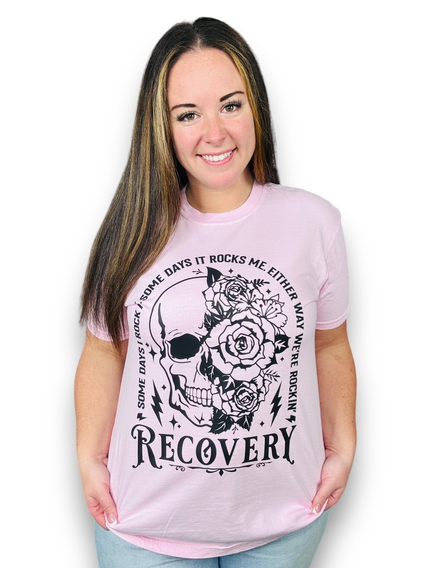 "Recovery Some Days" Graphic Hoodie/Crewneck Sweatshirt