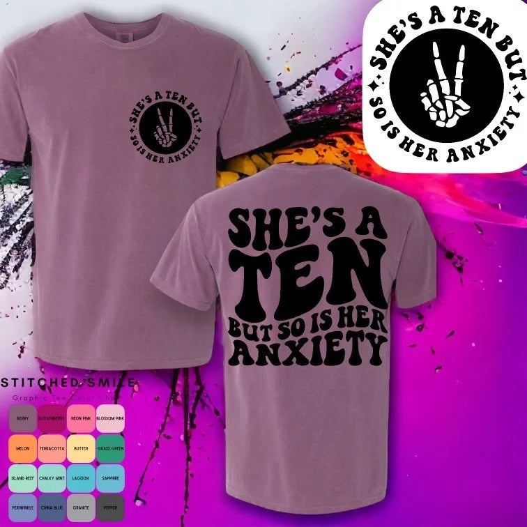 "She's a Ten" Short Sleeve T Shirt