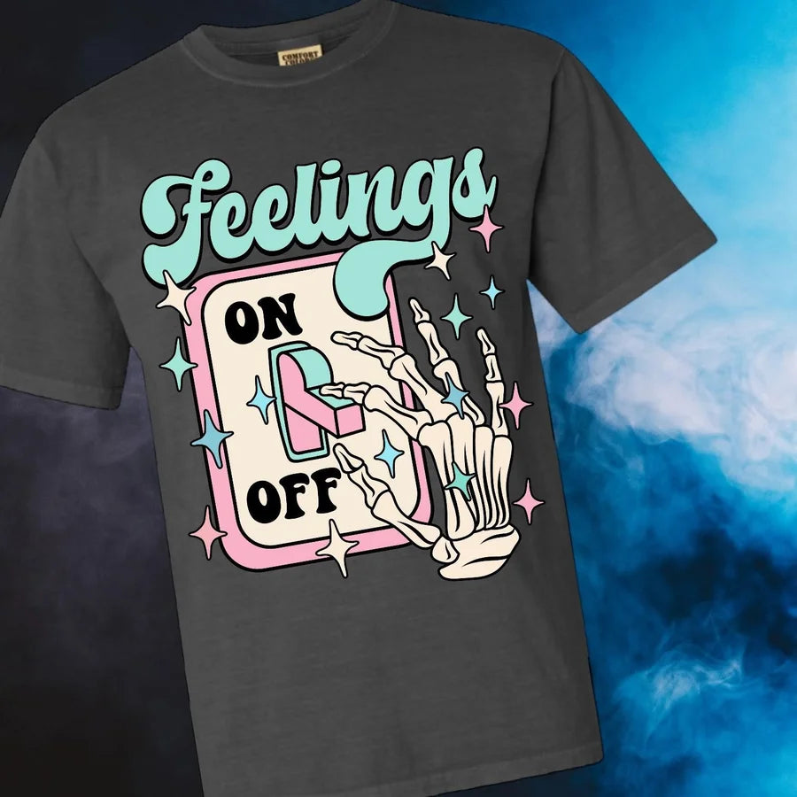 "Feelings Off" (Front Print Only) Short Sleeve T Shirt