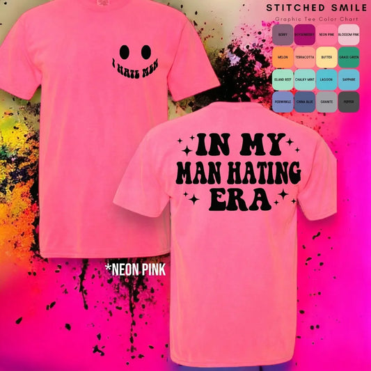 "In My Man Hating Era" (Black Ink) Short Sleeve T Shirt 2 of 2