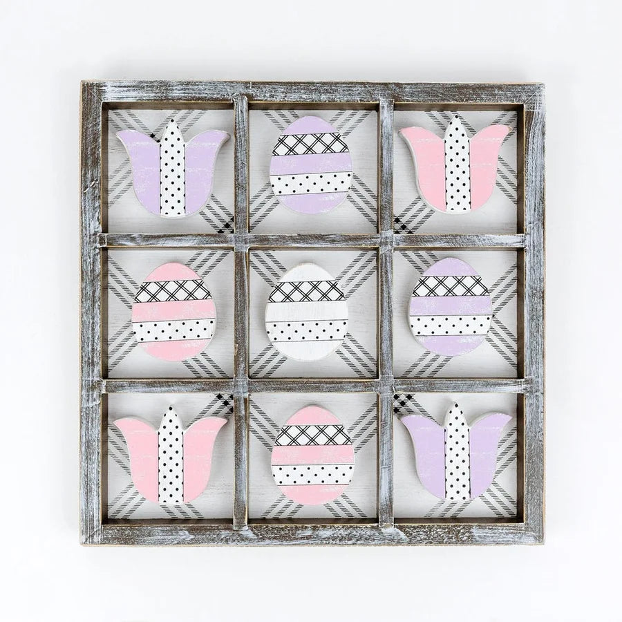 Tulip/Easter Egg Wooden Game - 13" x 13"