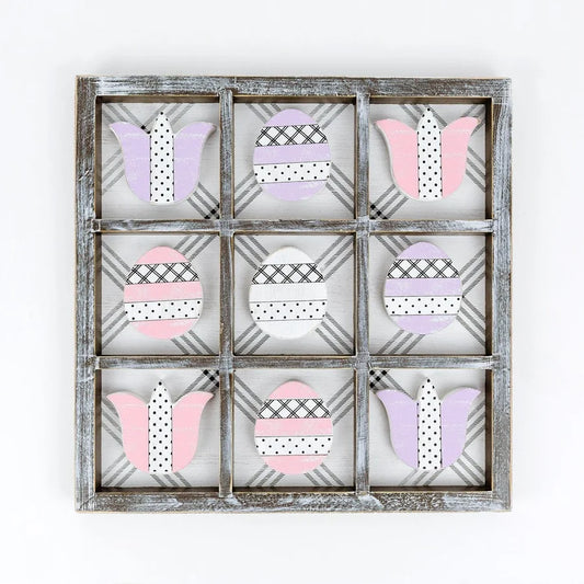 Tulip/Easter Egg Wooden Game - 13" x 13"