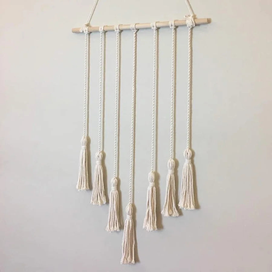 Macramé Wall Hanging Photo Collage Decor