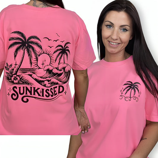 "Sunkissed" (Black Ink) Short Sleeve T Shirt