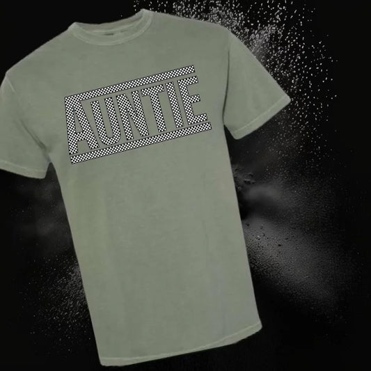 "Auntie's Checkin' Out" Short Sleeve T Shirt 2 of 2