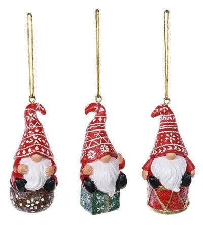 Resin Snowflake Gnome Ornaments (3 Styles)