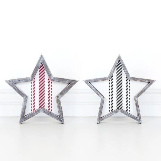 Small Star Wooden Cutout - Reversible