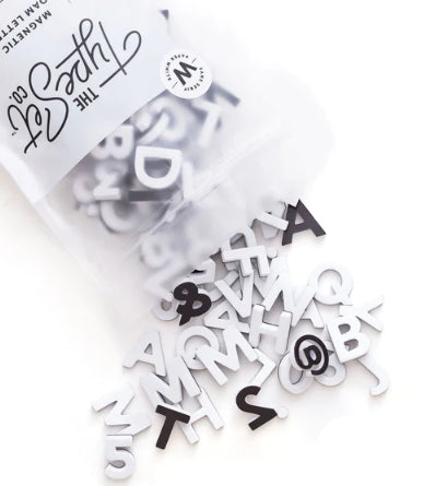 Soft Magnetic Letters 1" 200-Pieces (Solid Colors)