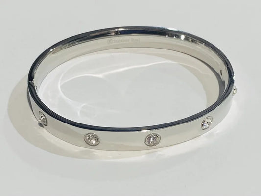 Stainless Steel Crystal Stud Bracelet