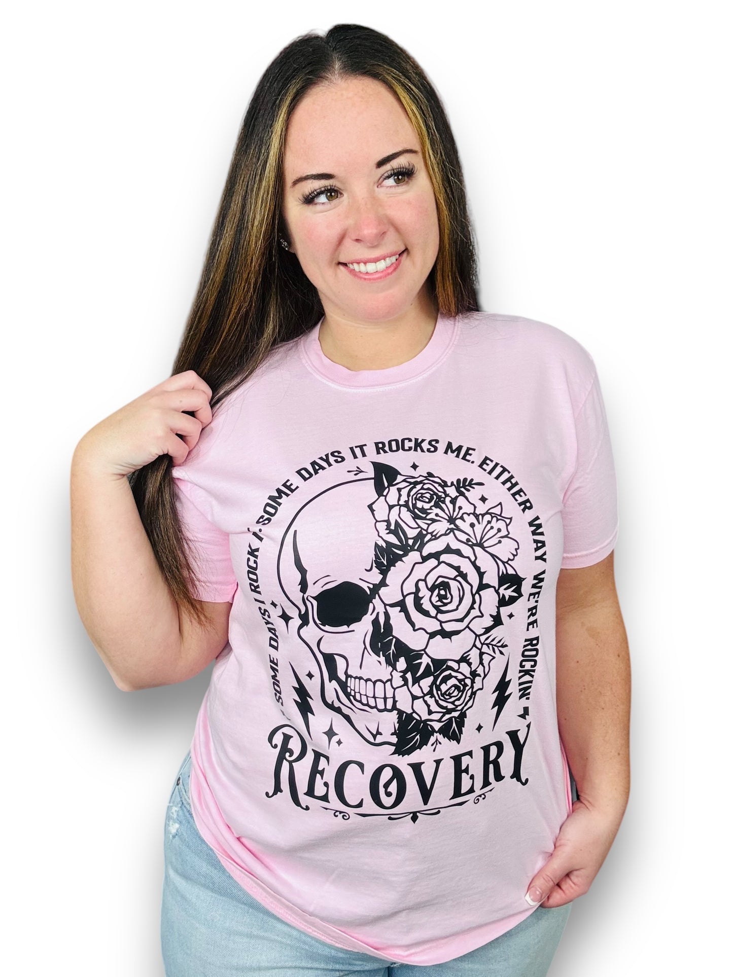 "Recovery Some Days" Graphic Hoodie/Crewneck Sweatshirt