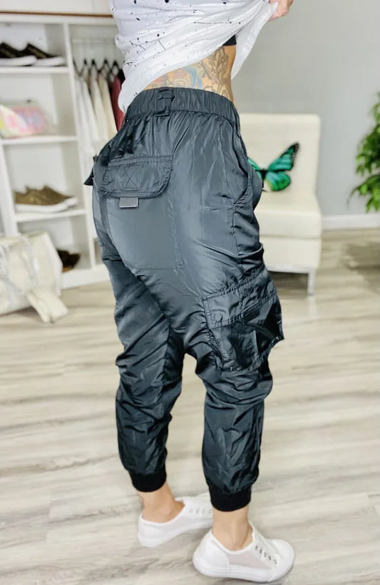 Reg/Plus Black Lightweight Performance Cargo Pants