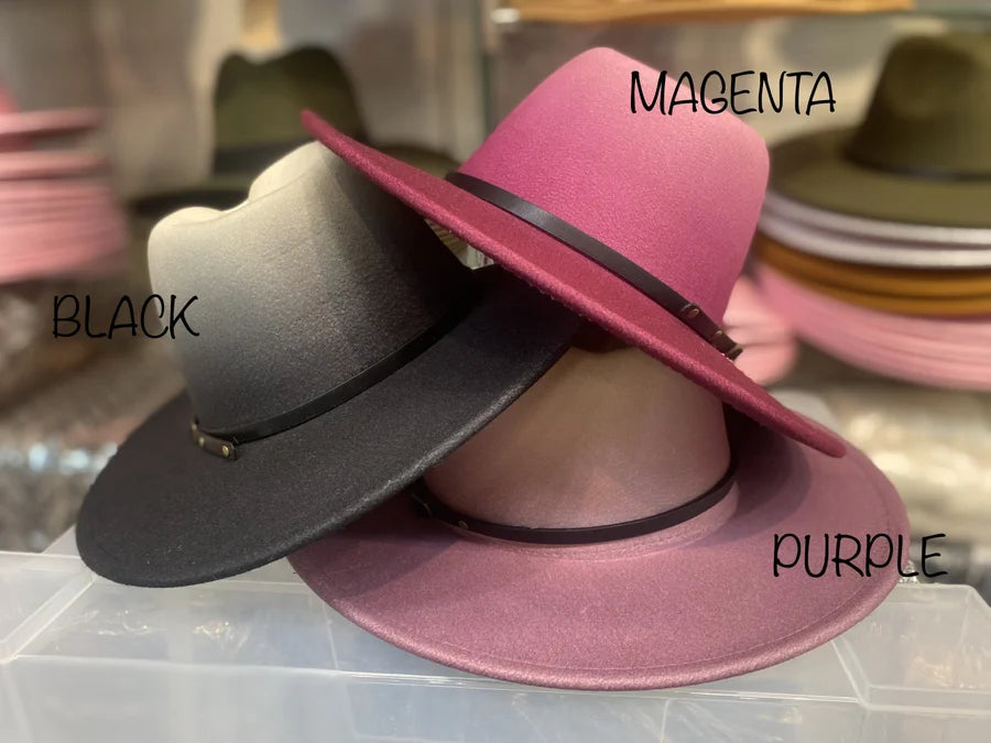 Ombre Fedoras