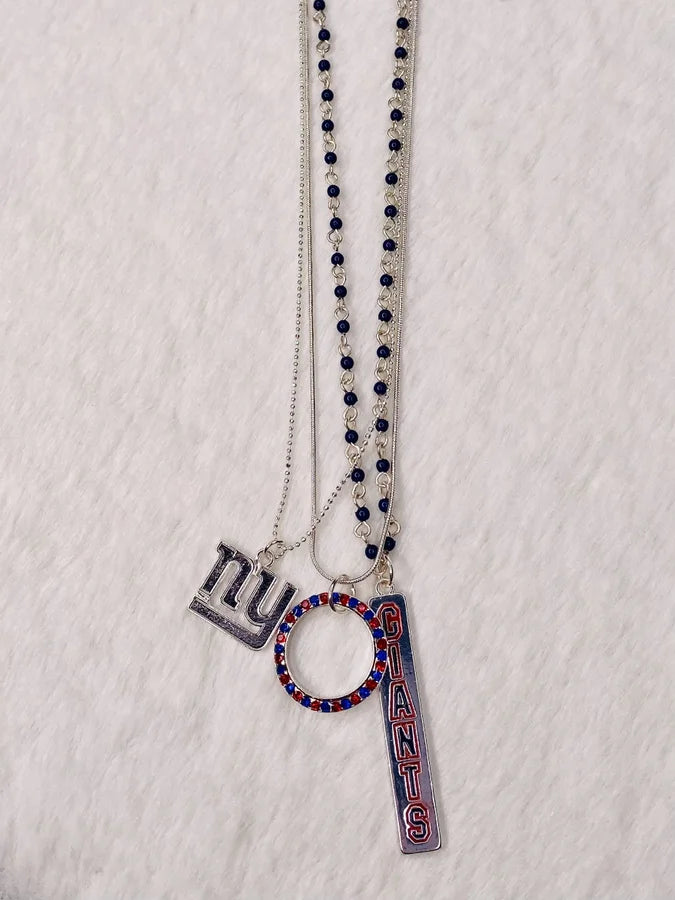 NY Giants Trio Fashion Necklace