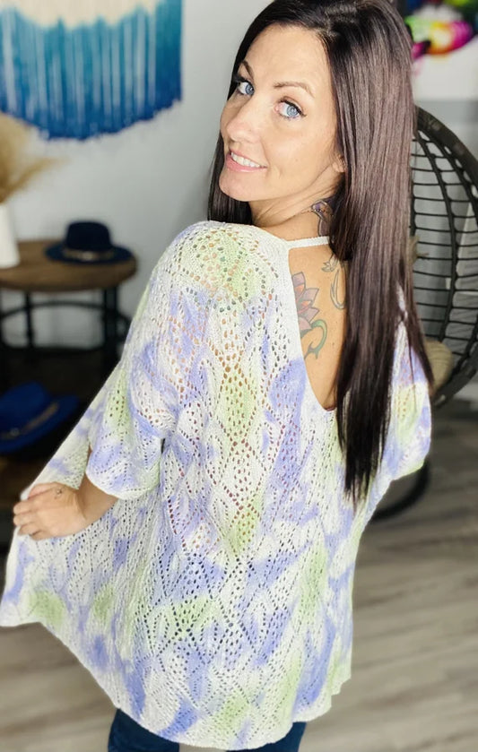 Lilac/Spring Green Kimono