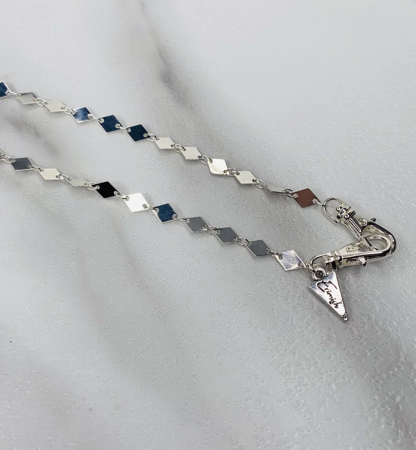 Erimish "Sky" Silver Chain for Face Shield