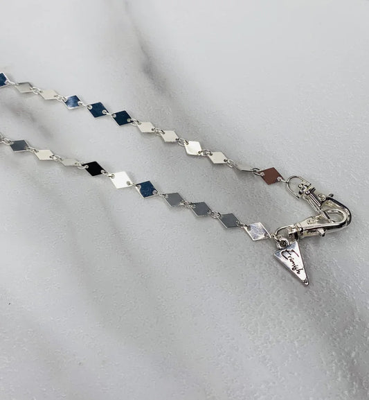 Erimish "Sky" Silver Chain for Face Shield