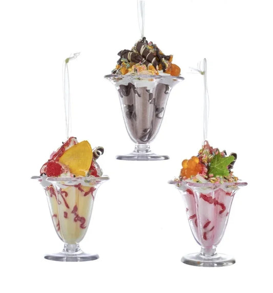 Ice Cream Sundae Ornaments (Multiple Styles)