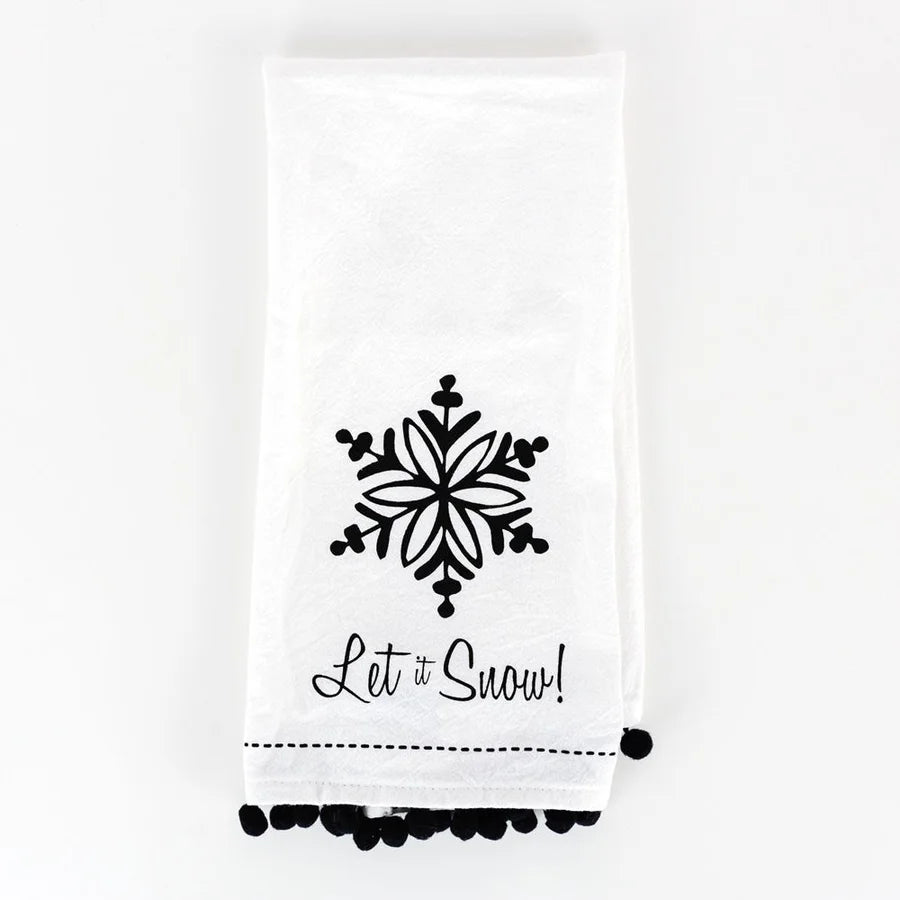 "Let it Snow" Decorative Dish Towel