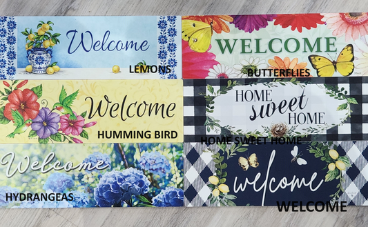 Custom Decor “Welcome” Sign Inserts - Round 4