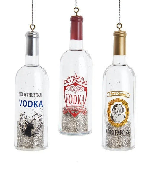 Acrylic Vodka Bottle Ornaments (Multiple Colors)