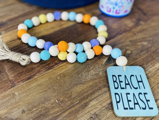 "Beach Please" Decorative Summer Garland