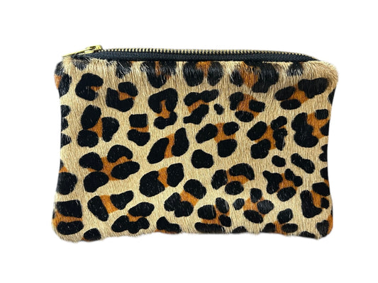 Leopard Faux Fur Clutch Bag