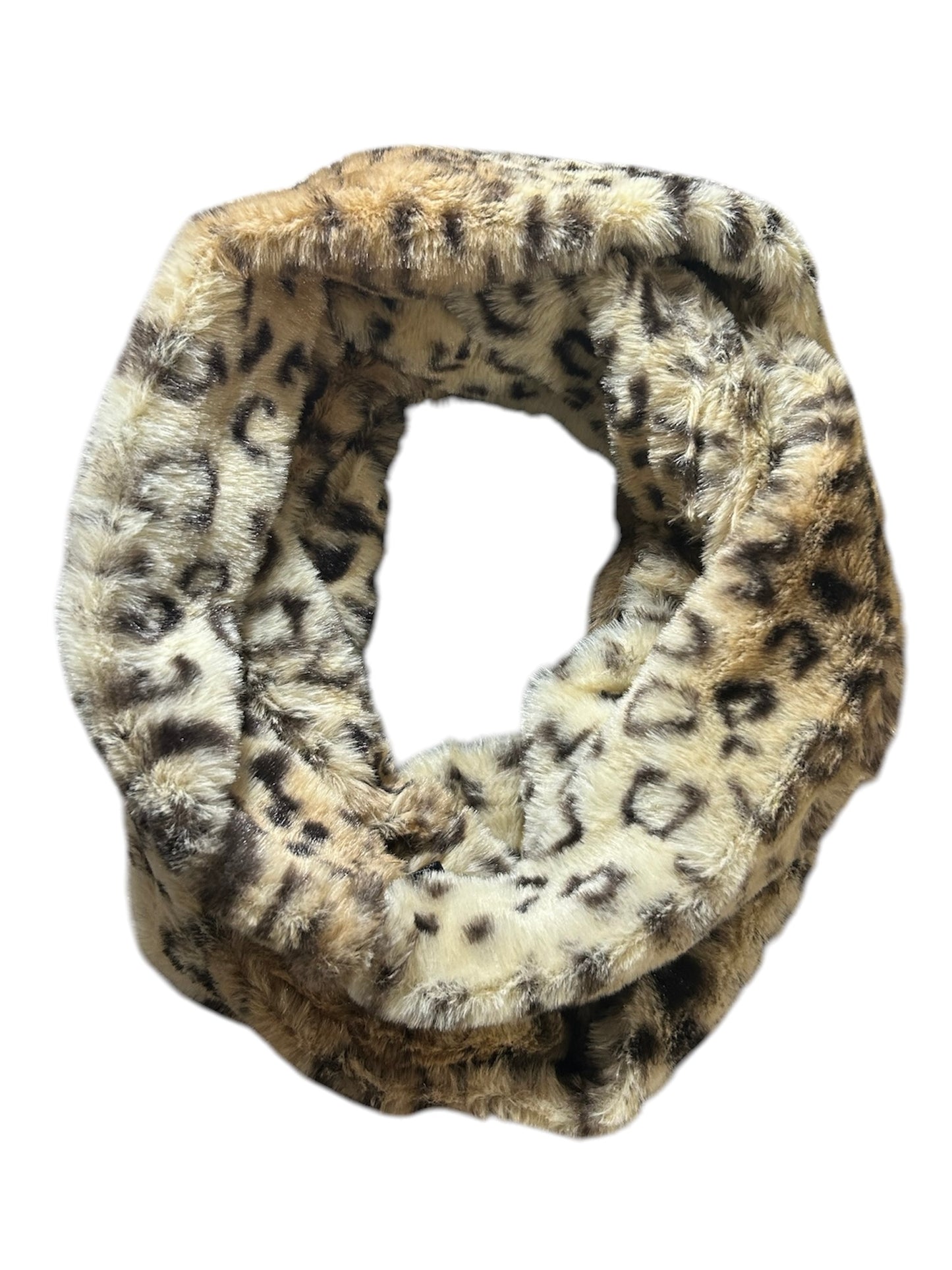 Taupe Leopard Infinity Scarf