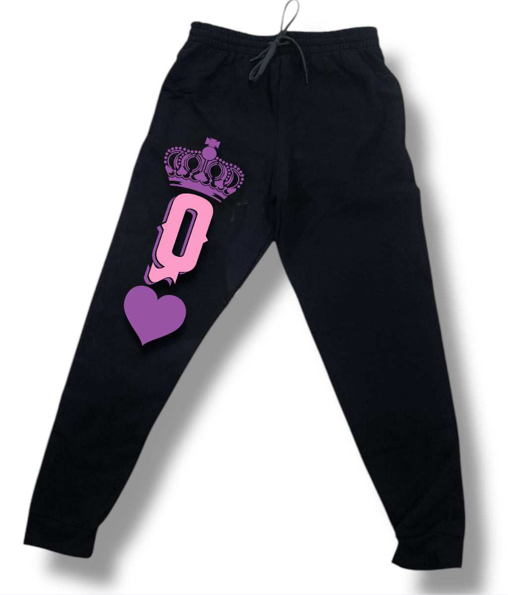 "Queen Of Hearts" Graphic Joggers