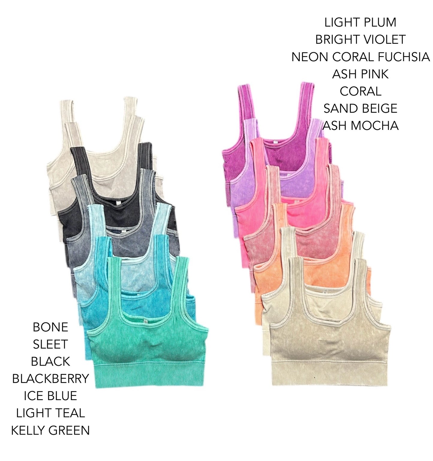 "Lindsey 2.0" Padded Square Neck Brami (Multiple Colors)